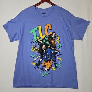 TLC 90's Retro Graphic T-Shirt Purple Adult Size Large New